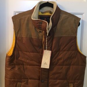 Prana button and zipped vest